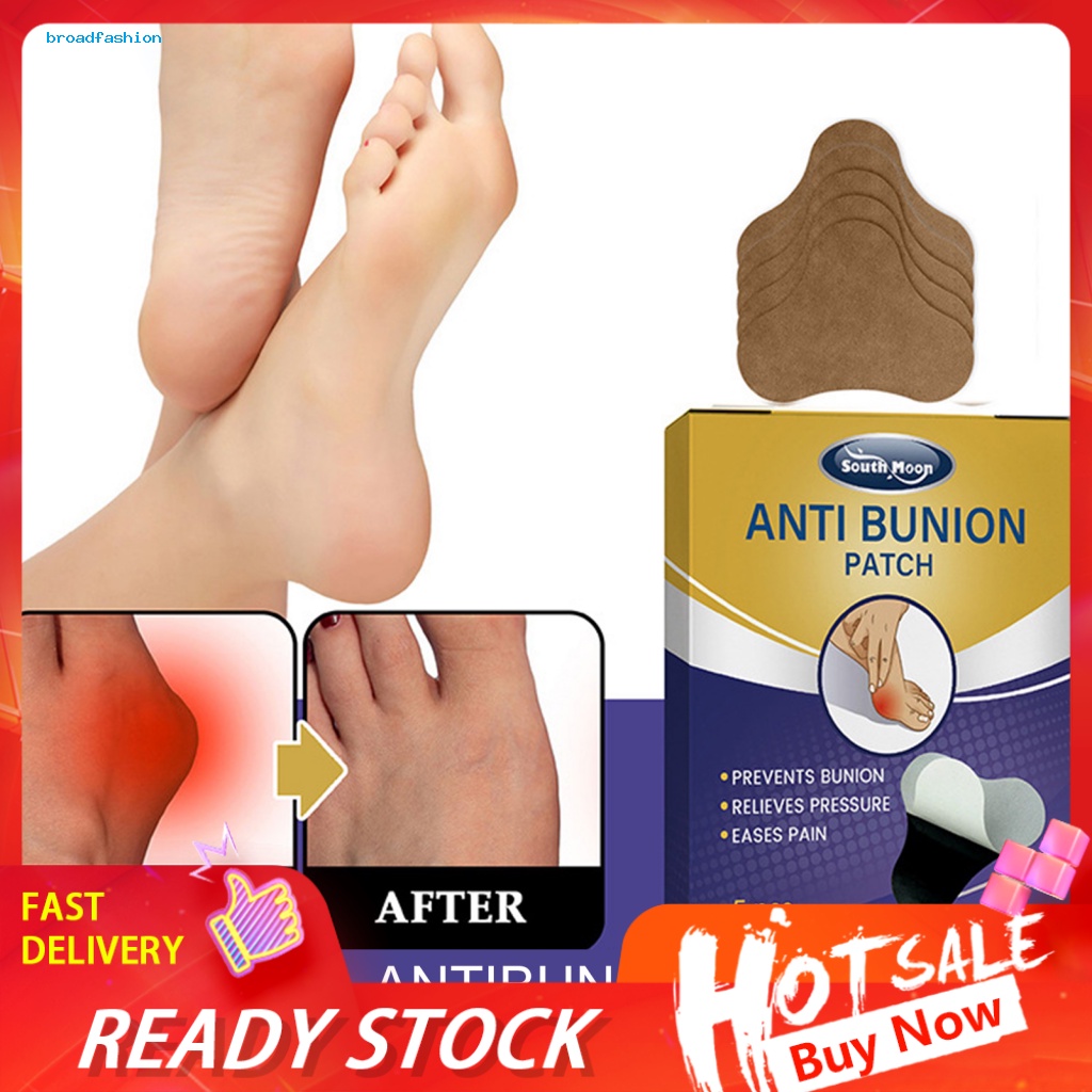 [br] 5 ชิ้น/กล่อง Anti-bunion สติกเกอร์เท้า Anti-bunion Patch ปลอดภัย