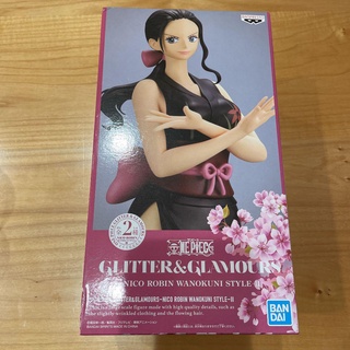 (Direct from Japan)One piece Nico Robin Wanokuni Style B II 2 Glitter Glamours Bandai Prize item １７ｃｍ　Limited product