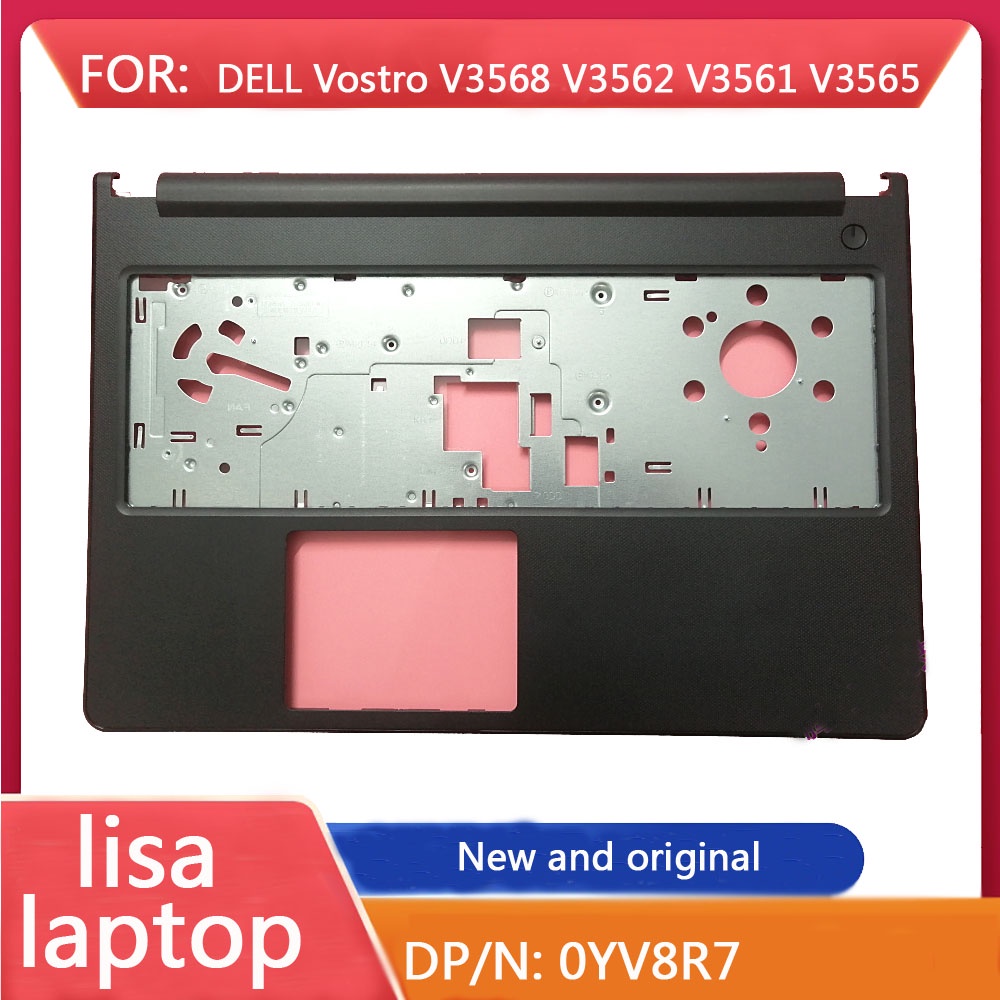 Dell Vostro V3568 V3562 V3561 V3565 Palmrest C-Shell Host, สีดํา 0YV8R7, ใหม่