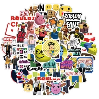 พร้อมส่ง!! roblox วิดีโอเกม 50แผ่น กันน้ำ สติ๊กเกอร์ ใช้ซ้ำได้ กระโปรงหลังรถ โทรศัพท์มือ Sticker