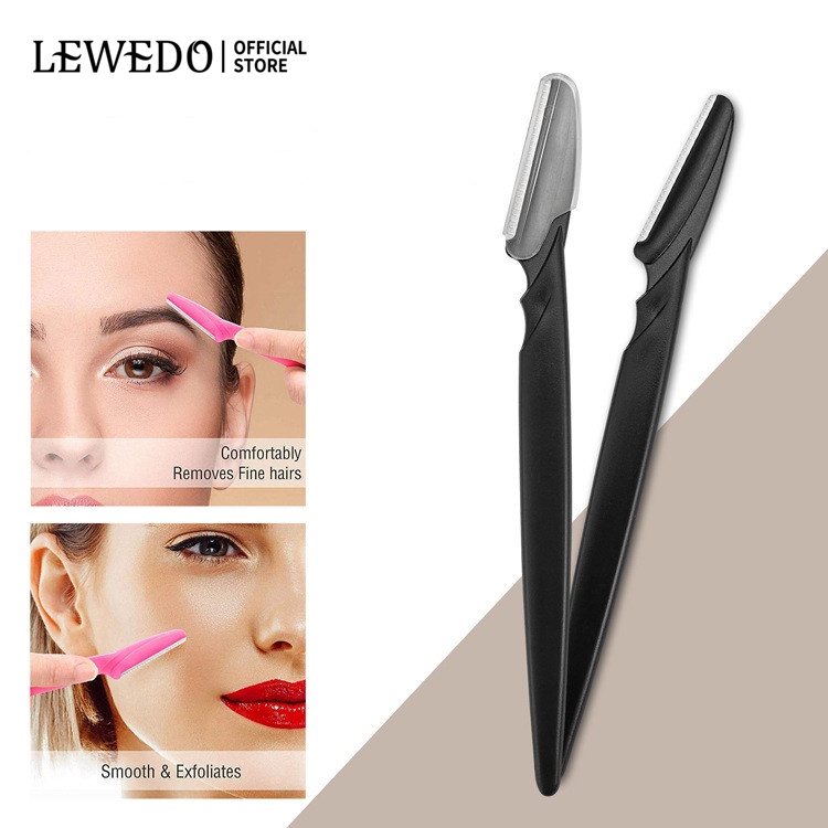 Lewedo มีดโกนกันคิ้ว แบบพกพา ปลอดภัย หลายการใช้งาน เครื่องมือความงาม 1 ชิ้น