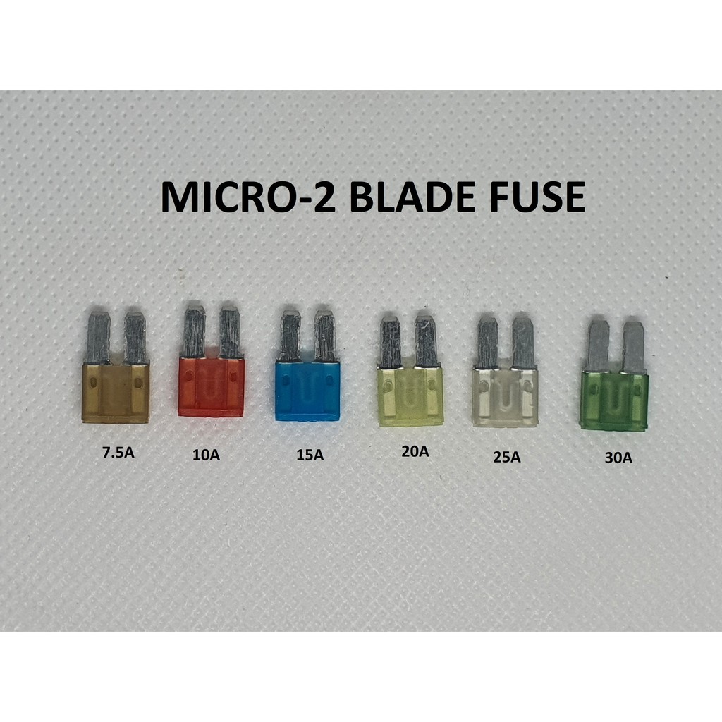 MICRO2/MICRO-2 BLADE FUSE (FORD RANGER FUSE) - 10 ชิ้น (1 แพ็ค)