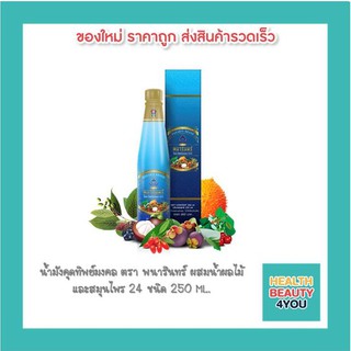 น้ำมังคุดทิพย์มงคล ตรา พนารินทร์ ผสมน้ำผลไม้และสมุนไพร 24 ชนิด 250 ml.