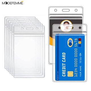 Transparent Vertical ID Card Bag Case / Credit Cards Badge Holder Accessories
