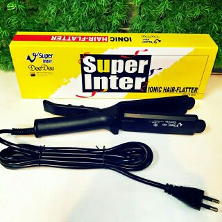 เครื่องหนีบผมDeeDee Super V Inter SU 186 (มีฟันซี่หวี หน้าเล็ก) เครื่องหนีบผมตรงไฟฟ้า 220วัตต์