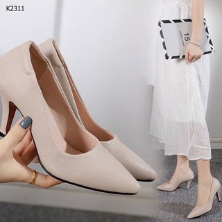 👠รองเท้าคัชชูสไตล์สาวออฟฟิศ หนังอย่างดี