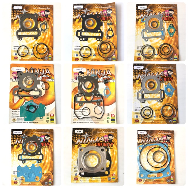 ปะเก็นชุดบน รวมรุ่น Y MIO FINO Spark สปาร์ค 125 135 115i นาโน Filano Y100 Belle X1 เฟรช JR RXZ ประเก