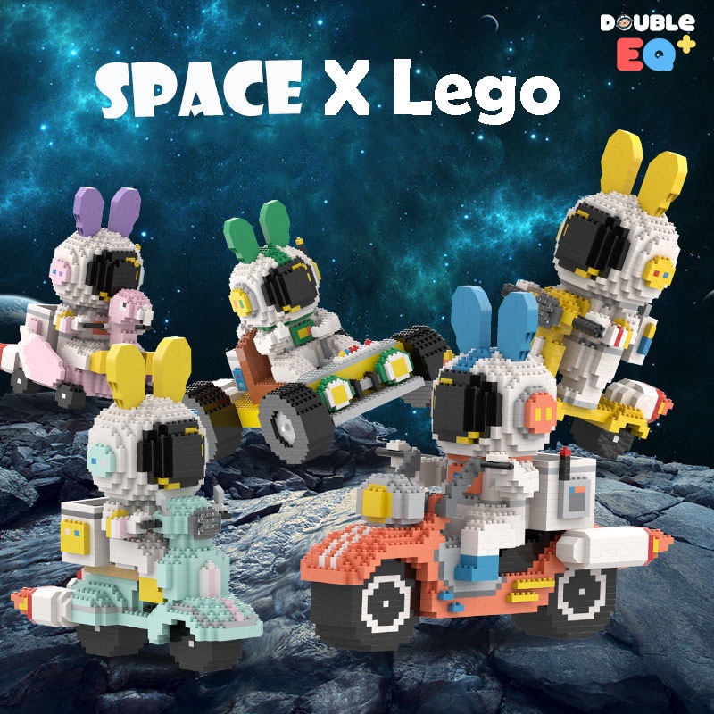 รวมเซ็ต ตัวต่อนาโนบล็อค นักบินอวกาศ สุดชิค สำหรับตกแต่ง ของขวัญ Nano block fancy cartoon educational