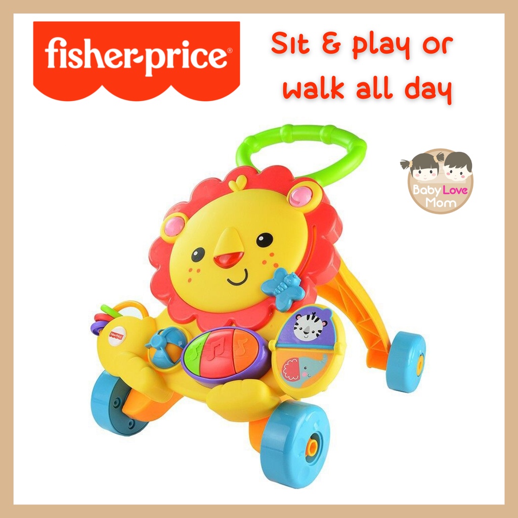 Fisher-Price ฟิชเชอร์ ไพรส์ รถผลักเดิน รถหัดเดิน ลายสิงโต Musical Piano Lion Walker ของเล่นเด็ก ของเ