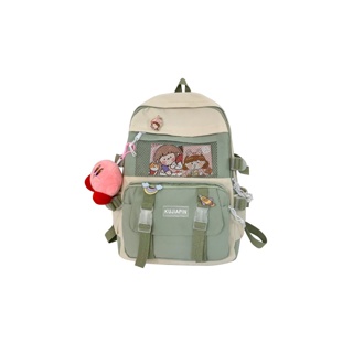 G146 พร้อมส่งในไทย🇹🇭 กระเป๋าเป้ กระเป๋าสะพายหลัง กระเป๋านักเรียน คาวาอิ พวงกุญแจเคอร์บี้