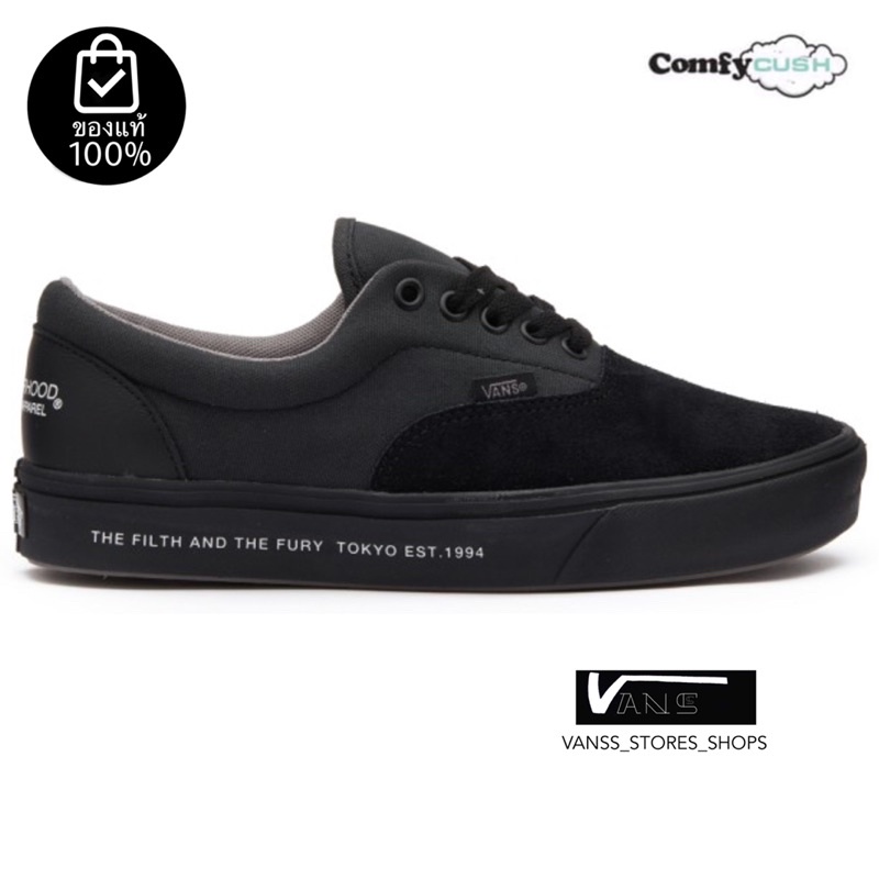 VANS ERA COMFYCUSH NEIGHBORHOOD BLACK SNEAKERS สินค้ามีประกันแท้