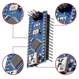 ขายดี Atmega328P-AU โมดูลควบคุมไมโคร USB นาโน V3.0 สําหรับ CH340G Atmega328P 16MHz 5V