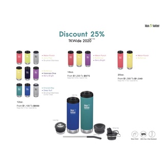 ‼️ 25% SALE ‼️                                               KLEAN KANTEEN • TKWide 2020