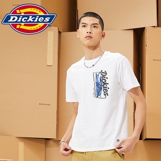 [S-5XL] เสื้อยืดแขนสั้น ผ้าฝ้าย พิมพ์ลายโลโก้ Dickies แฟชั่นฤดูใบไม้ผลิ และฤดูร้อน สําหรับผู้ชาย 010225