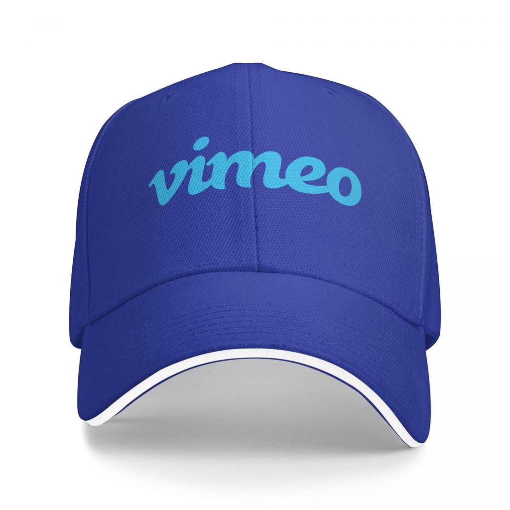 ใหม่ Vimeo โลโก้เบสบอลหมวก Unisex คุณภาพโพลีเอสเตอร์หมวกผู้ชายผู้หญิงกอล์ฟวิ่ง Sun หมวก Snapback หมว