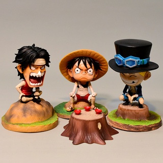 ฟิกเกอร์ One Piece Akihabara Luffy Sabo Ace สําหรับเด็ก