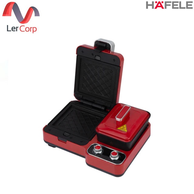 [0% 10 เดือน] (HAFELE) เครื่องทำอาหารเช้าอเนกประสงค์ 3 ฟังก์ชัน ซีรีย์ คูเช่อ Red (495.06.215)