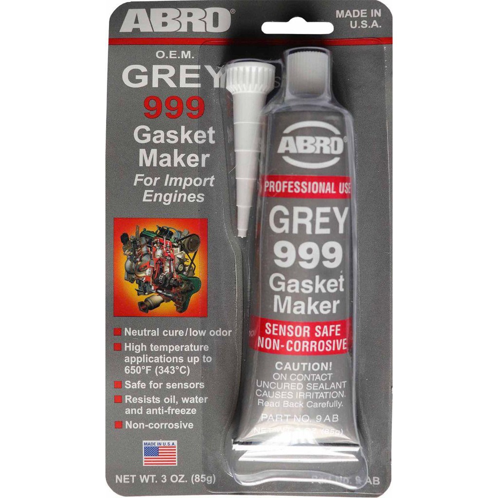 ABRO 999 GASKET MAKER GLUE 85G (สีเทา)