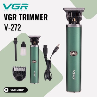 VGR V-272 ปัตตาเลี่ยนตัดผม ปัตตาเลี่ยนไฟฟ้าไร้สาย รุ่น V-272ปัตตาเลื่ยนไร้สายกันขอบแกะลาย สีเขียว