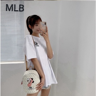 MLB กระเป๋าคอลเลคชั่นใหม่ MLB x Disney กระเป๋าลายมิ้กกี้มินนี่ กระเป๋าสะพายหลัง NY UNISEX CURVED CAPNY NEW YORK