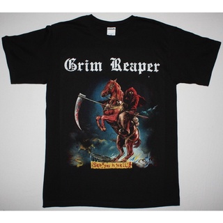 [COD]เสื้อยืด พิมพ์ลายวง Grim Reaper See You In Hell Heavy Metal Band Nwbhm อเนกประสงค์ DIY 2022