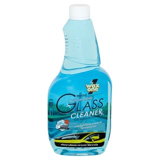 ✨ขายดี✨ แว๊กซ์วัน ผลิตภัณฑ์ทำความสะอาดกระจกรถยนต์ 600มล. Wax One Automobile Glass Cleaner 600ml
