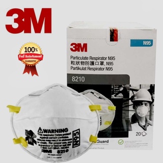 หน้ากากอนามัย 3M N95 รุ่น 8210 ของแท้พร้อมส่ง (ชิ้น)