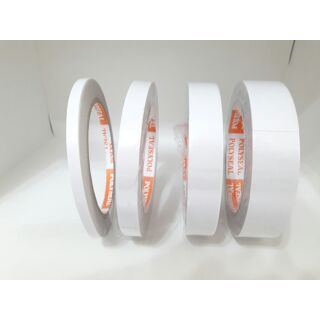 เทปเยื่อกาว 2หน้า (Tissue Tape) รวม 4 ขนาด5ม้วน