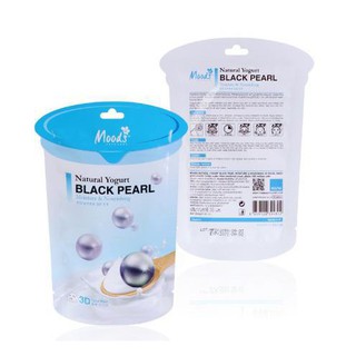 (ยกกล่อง/10ซอง) Belov Moods 3D Yogurt Black Pearl 38ml บีลอฟ มูดส์ โยเกิร์ต ไข่มุกดำ ทรีดี มาส์ค แผ่นมาส์กหน้า