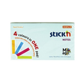 กระดาษโน้ต STICKN MP 3"x5" 21576 Pastel(ถุงแขวน) (PC)