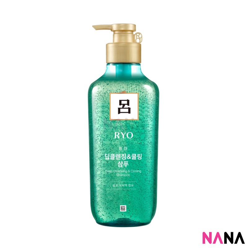 RYO Deep Cleansing &amp; Cooling Shampoo 550ml - Green ยาสระผมสูตรทำความสะอาดลึกถึงหนังศีรษะ (สีเขียว)