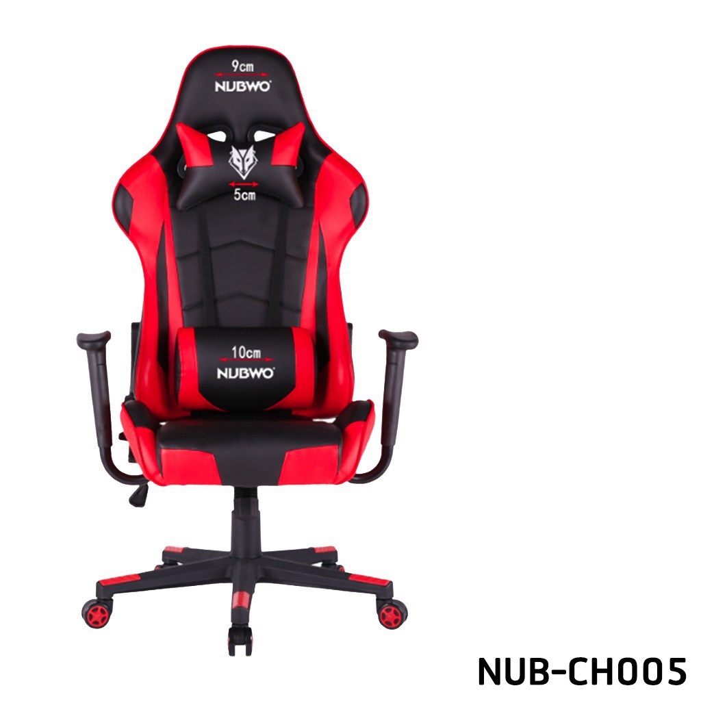 เก้าอี้เกมมิ่ง NUBWO รุ่น ขาเหล้ก-CH005/ NEWTONG808/G920/G103  Gaming Chair แดงดำ รับประกันช่วงล่าง 1 ปี