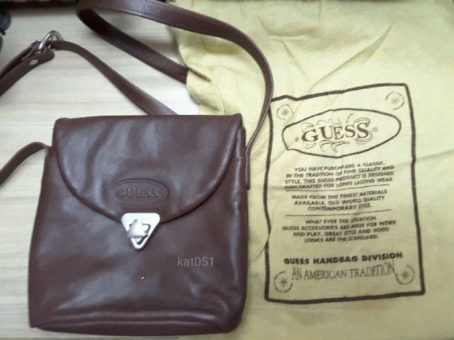 MBA003 กระเป๋าสะพาย Gu*ss หนังแท้ พร้อมส่ง