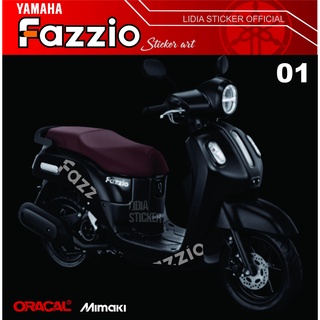 ใหม่ สติกเกอร์ YAMAHA FAZZIO STICKER 01st