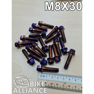 สกรูไทเทเนียม สีทอง M8 M5 M6 M8 M10 M12 Y15 RS150