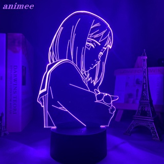 โคมไฟกลางคืน Led รูปการ์ตูนอนิเมะ FLCL 3d Waifu Manga Fooly Cooly Mamimi Samejima+W*Y สําหรับตกแต่งห้องนอน ของขวัญวันเกิด