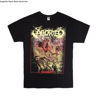 คอลูกเรือเสื้อยืดคอกลมเสื้อเชิ้ต วง Aborted TERRORVISION - Lผ้าฝ้ายแท้