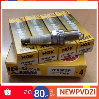 🔥ลดพิเศษ🔥หัวเทียน NGK ZFR5FGP (แพ็ค4หัว) หัวเทียนเข็ม PLATINUM G-POWER หัวเทียนแพลตินั่ม หัวเทียนฮอนด้า