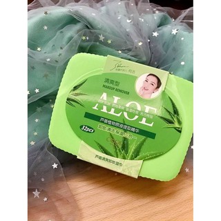 Aloe ว่านหาง ทิชชู่ทำความสะอาดผิวหน้า