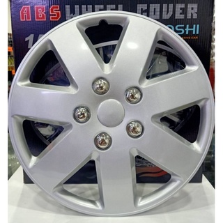 Wheel Cover ฝาครอบกระทะล้อ ขอบ 13นิ้ว/14 นิ้ว ลาย 5058 สีบรอนซ์ (1 ชุด มี 4 ฝา) พร้อมห่วงถ่างขาฝาครอบล้อ 4 วง