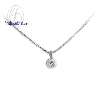 Finejewelthai จี้-เพชร-จี้เพชร-เพชรพรีเมียม-Pendant-Silver-Diamond CZ -  P1018cz00t