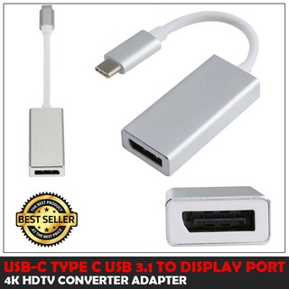 USB 3.1 Type C to DP Adapter USB-C to Display Port Adapters Converter Support 4K UHD