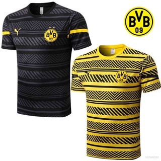 เสื้อกีฬาแขนสั้น ลายทีมชาติฟุตบอล Dortmund 2022-2023 พลัสไซซ์