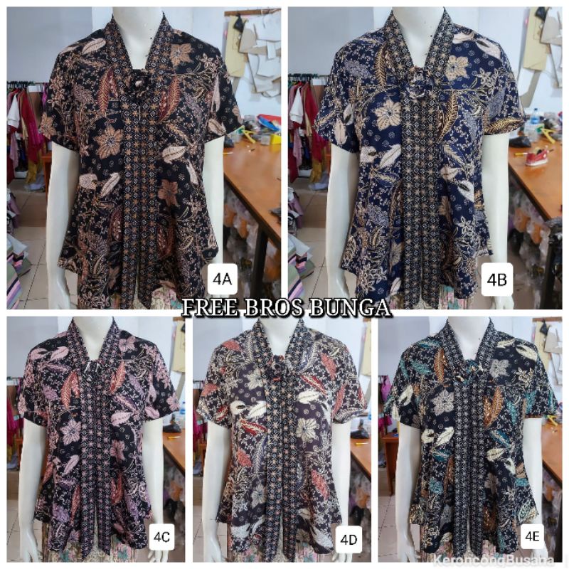 (ld92) Kebaya Floy เสื้อฟอยล์แขนสั้น BSY Keroncongbusana