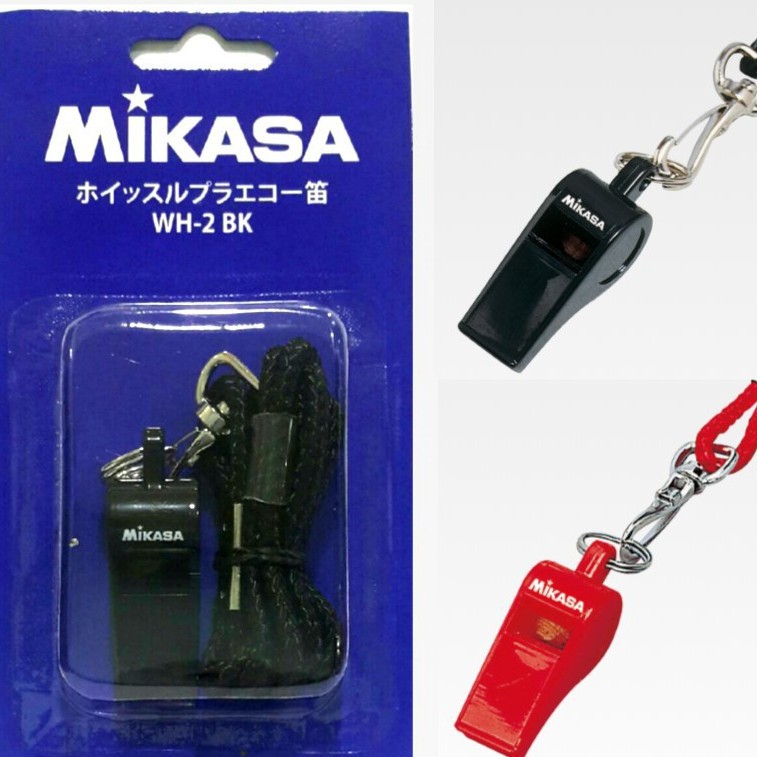 นกหวีด Mikasa รุ่น WH-2 ของแท้ 100%  มีให้เลือก สี ดำ/แดง   1 ชิ้น