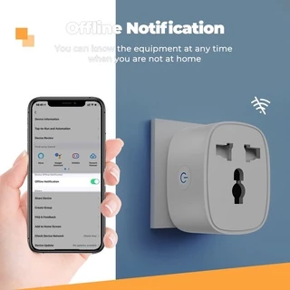 Tuya สมาร์ทปลั๊กรู Universal Wi-Fi เปิดปิด ตั้งเวลาผ่านแอป มีรุ่นวัดพลังงานได้/ไม่ได้ รองรับ Google Home/Alexa