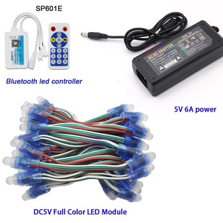 อะแดปเตอร์พาวเวอร์ซัพพลาย DC5V WS2811 IC RGB พิกเซล Led IP68 กันน้ํา RGB 2811 SP604E 5V 6A 50 ชิ้น ต่อม้วน