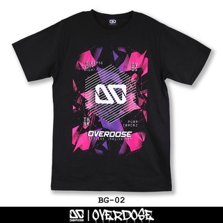 ชุดเซ็ต 2 ชิ้น เสื้อทหาร แฟชั่นยูนิเซ็กซ์Overdose T-shirt เสื้อยืดคอกลม สีดำ รหัส BG-02(โอเวอโดส)