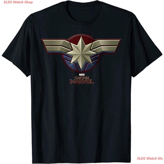 เสื้อยืดกีฬา Marvel Captain Marvel Movie Chest Symbol T-Shirt T-Shirt Sports T-shirt