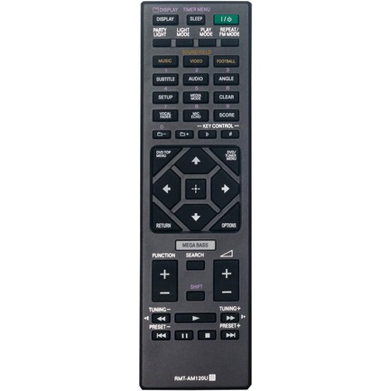 MEW RMT-AM120U RMTAM120U Sony รีโมทคอนโทรลแทนที่สําหรับ Sony Home Audio System HCD-GT3D SHAKE-X3D SH